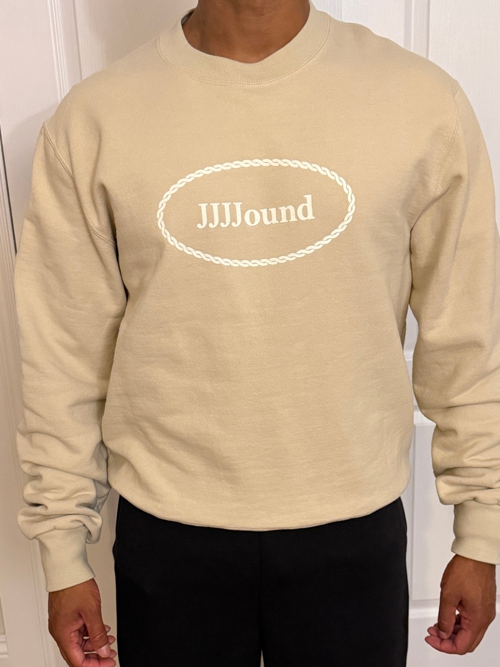 JJJound Men's Crewneck Sweatshirt in Beige